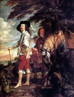 欧洲12-19世纪油画五_DYCK, Sir Anthony Van - Charles I, King of England at the Hunt点击下载清晰例图